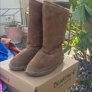 BearPaw Chestnut Suede Boots